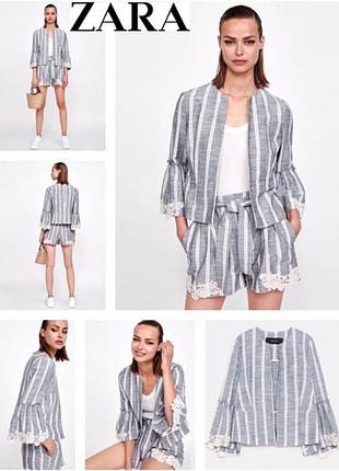 Костюм льон zara