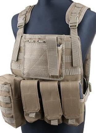 Розвантажувальний жилет gfc mbss tactical vest coyote