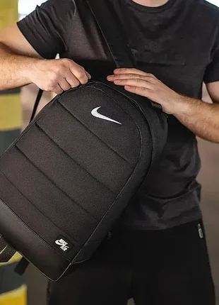 Рюкзак сумка портфель nike черный мужской спортивный найк