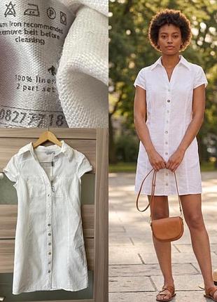 Нова лляна сукня per una (marks & spencer), р. 10 (xs-s)