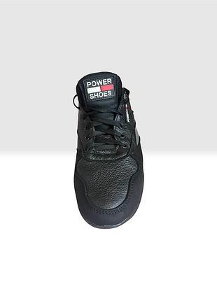 Чоловічі шкіряні кросівки power shoes (style black)оригінал