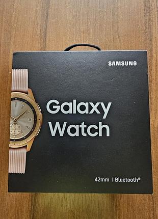Розумний годинник samsung galaxy watch 42mm rose gold. повний рідний комплект із чеком