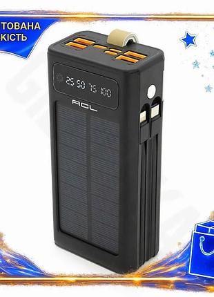 Ve powerbank 30000mah solar чорний new version для заряджання смартфонів та планшетів портативний акум n6w_ver