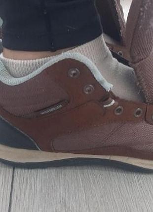 Кроссовки skechers, 38р, 24 см, коричневые, без шнурков.