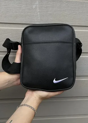 Мужская борсетка nike эко кожа, сумка через плечо, мессенджер найк 5