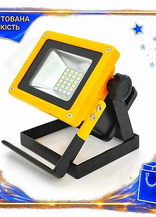 Ve переносной фонарь-прожектор 20w led new version для освещения на природе и в гараже с функцией poli n6w_ver