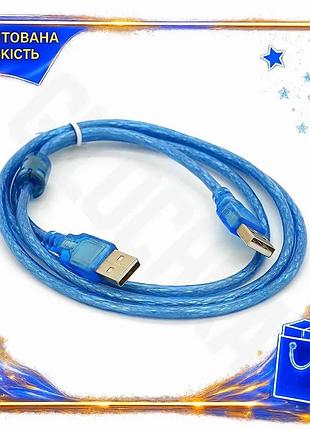 Ve кабель usb 2.0 ritar new version 1,5м с ферритом прозрачный синий для зарядки и передачи данных usb n6w_ver