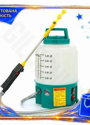 Ve аккумуляторный опрыскиватель ky-5l4a 5 new version литров садовый распылитель для растений с индика n6w_ver