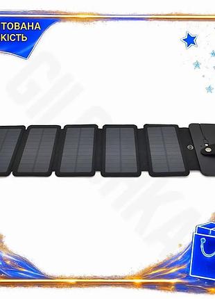 Ve портативна сонячна панель 5 new version foldings із microusb кабелем для заряджання смартфонів та і n6w_ver