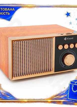 Ve колонка kisonli bluetooth 5.0 new version портативная акустическая система с fm радиоприемником aux n6w_ver