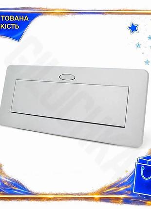 Ve розетка підлогова висувна із new version заземленням дві розетки 2usb 2rj45 для офісу конференц-зал n6w_ver