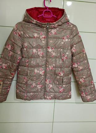 Куртка демисезонная двусторонняя для девочки 6-8 лет benetton куртка демисезонная для девчонки