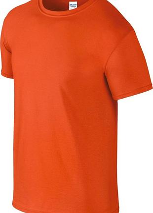 Футболка мужская gildan softstyle (оранжевая 3xl)