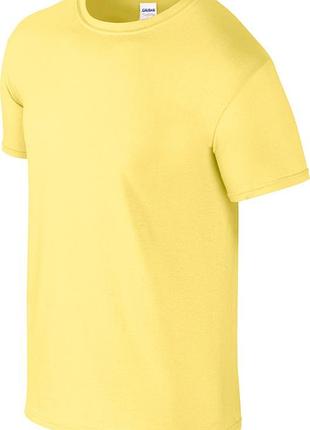 Футболка мужская gildan softstyle (желтой xl)
