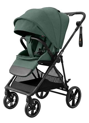 Прогулочная коляска carrello extra crl-5532 malachite green с реверсивным блоком и карбоновой рамой до 22 кг
