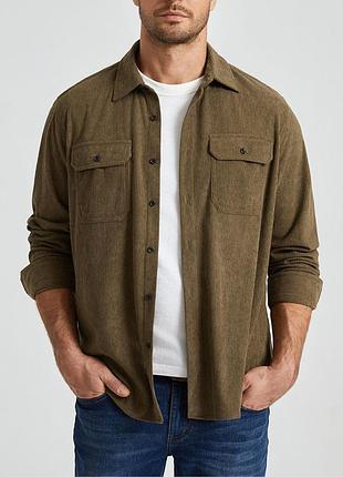 Вельветова сорочка куртка жакет h&m