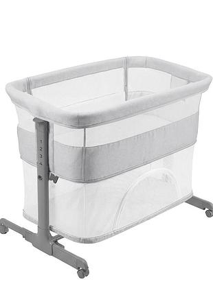 Дитяче приставне ліжечко carrello picto crl-16506 tao grey