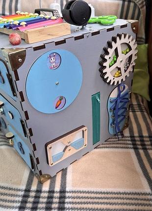 Бізікуб розмір 30*30 сірого кольору