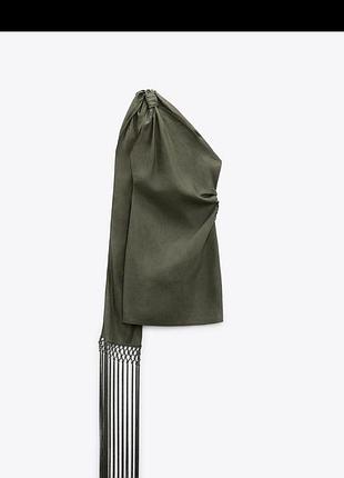 Асиметрична льняна сукня zara нова льон літо коротка сарафан