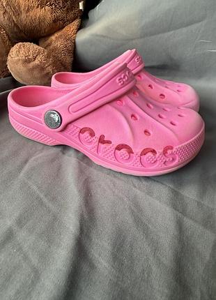 Рожеві тапочки crocs оригінал с11