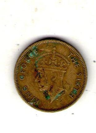 Гонконг ø король георг vi 10ment, 1949 год никель-латунь, 4.46g, ø 20.5mm no3097