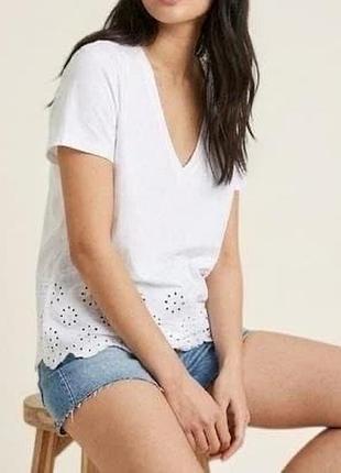Футболка з прошвою zara р.m