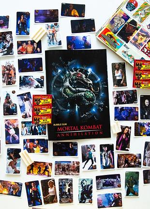 Коллекция наклеек mortal kombat: annihilation