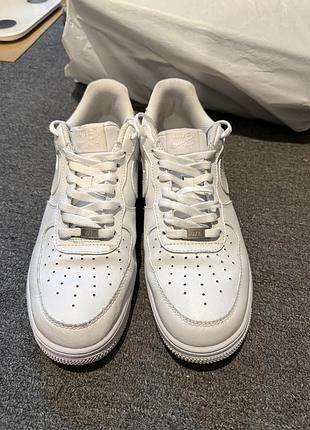 Кеды nike air force 1, гг 46.5 классические на шнуровке белые