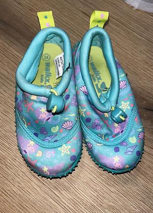 Дитячі аквашузи walkx kids коралки водяне взуття тапочки для басейну та моря