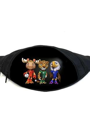 Поясна сумка бананка футбол fifa world cup 2026 04 gear bag чорна