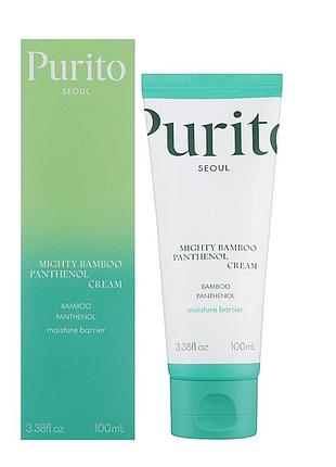 Увлажняющий крем для лица purito seoul mighty bamboo panthenol cream объемом 100 мл