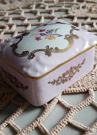 Шкатулка винтаж фарфор немечки шкатулка фарфоровая позолота martinroda