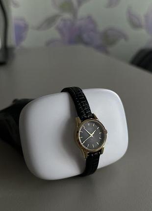 Годинник з діамантом sekonda ladies diamond black strap watch