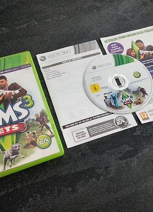 Диск the sims 3 pets (xbox 360)