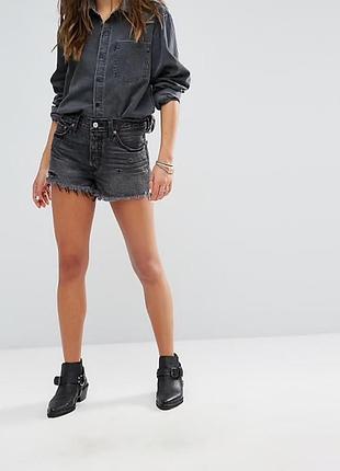 Шорти levi's 501 – shorts med fransig оригінал