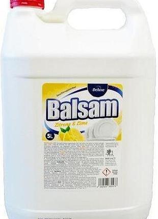 Засіб для миття посуду deluxe balsam zitrone & lime каністра 5 л