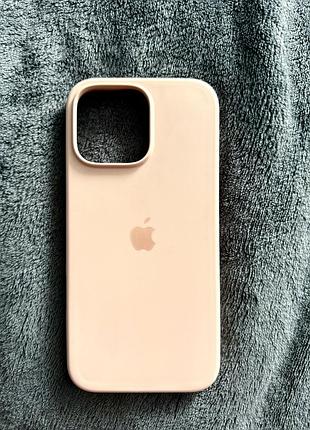 Силіконовий чохол apple iphone 16 pro ніжно-рожевий