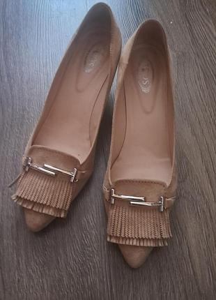 Туфлі жіночі 38р. по устілці 24,5 см tod's оригінал.