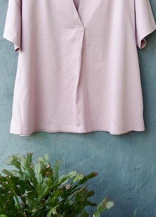 Uniqlo футболка, топ, блузка, кофточка р.12 (l, 48) колір "пильна троянда", сілуєт трапеція, стан ідеальний, близько до нового. точний колір - 2 фото