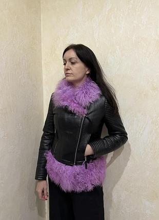 Куртка шкіряна з ламою с/м