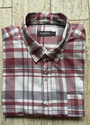 Чоловіча сорочка dressmann slim fit (індія), розмір 3xl / 62-64
