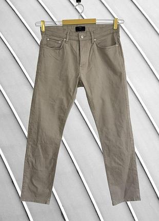 Мужские бежевые хлопковые брюки m&amp;s marks &amp; spencer w34 l31 l xl оригинал straight прямые брюки стан идеал 50 52 базовые классические