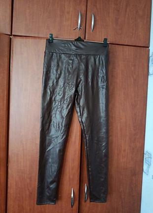 Леггинсы лосины под кожу the chic hero,m-l,38p