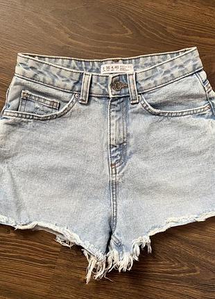 Джинсовые шорты стиль zara denim