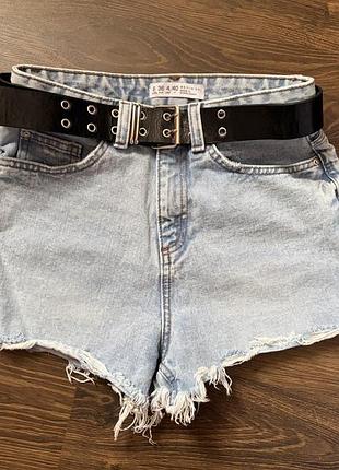 Джинсовые шорты стиль zara denim