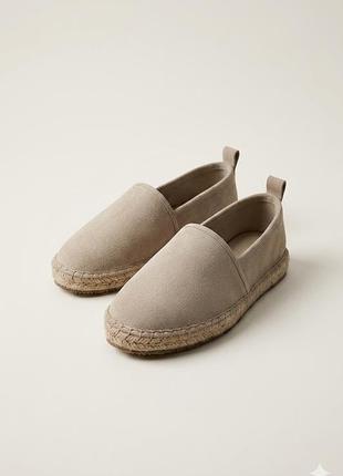 Нові лофери еспадрильї для дівчинки zara ( натуральна шкіра )