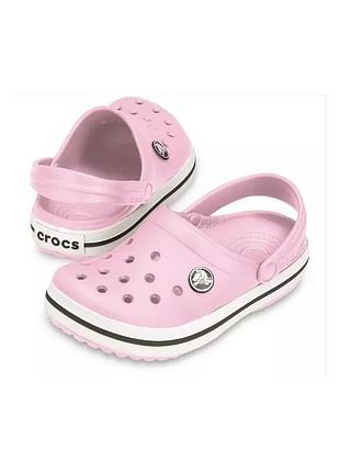 Оригінальні рожеві сабо крокси crocs 8 9 для дівчинки