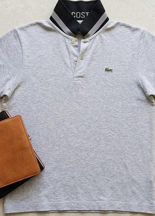 Поло lacoste sport з принтами на рукавах