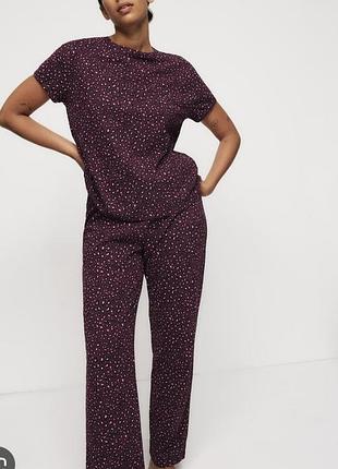 Коттоновый пижамный комплект от marks &amp; spencer 🩷🤎