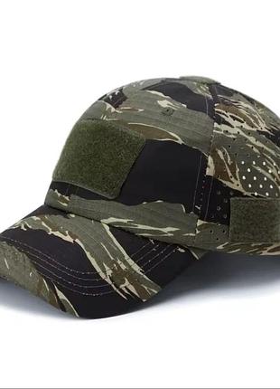 Бейсболка літня дихаюча nano cap з перфорацією tiger stripe